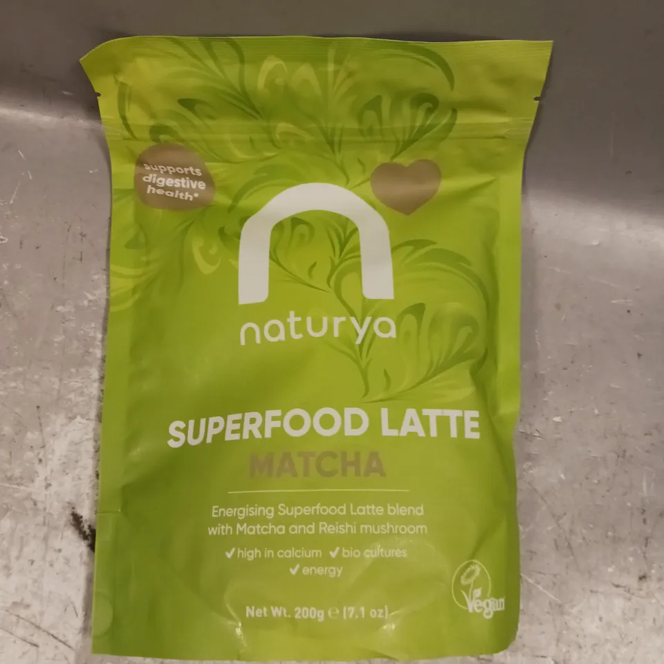 SEALED NATURYA SUPERFOOD LATTE MATCHA 