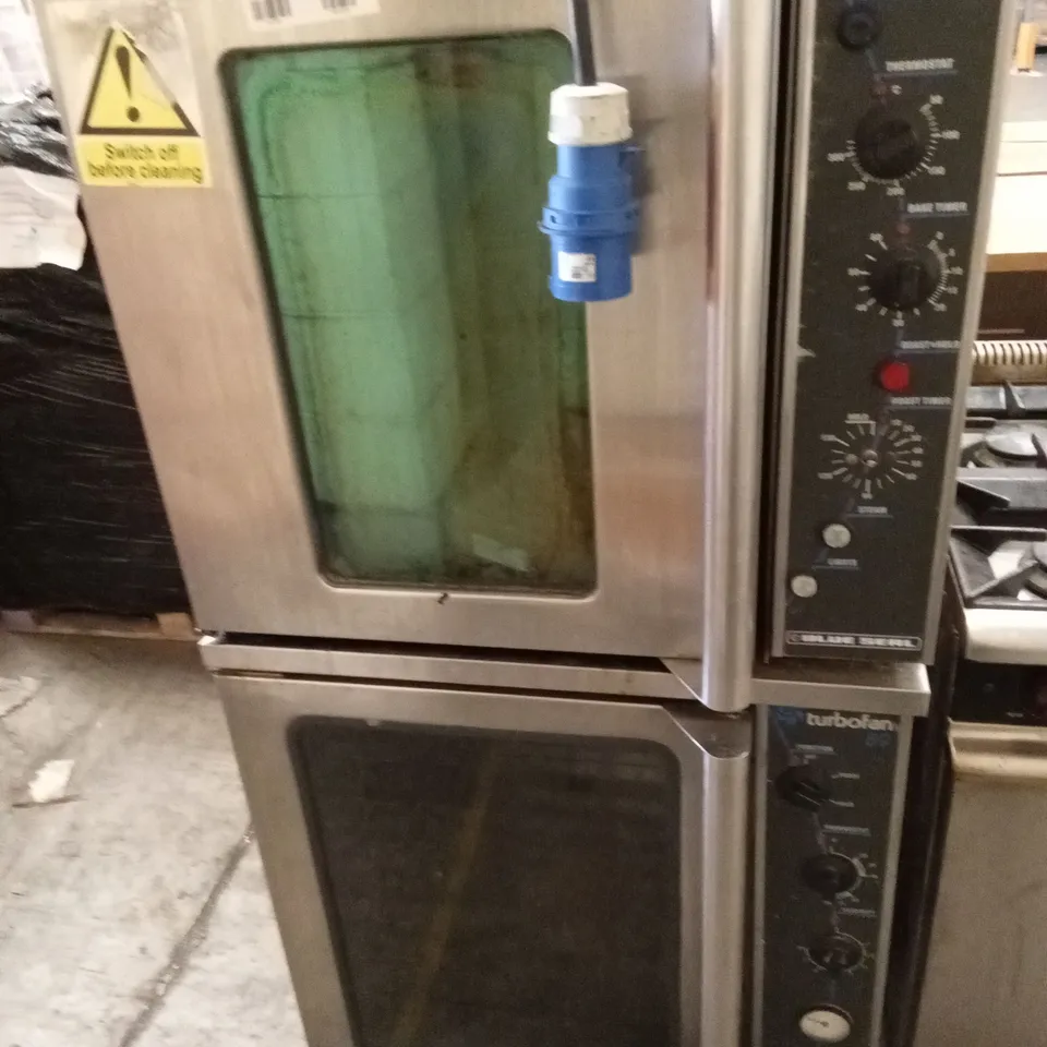 BLUE SEAL MOBILE 2 STACK COMMERCIAL OVENS 