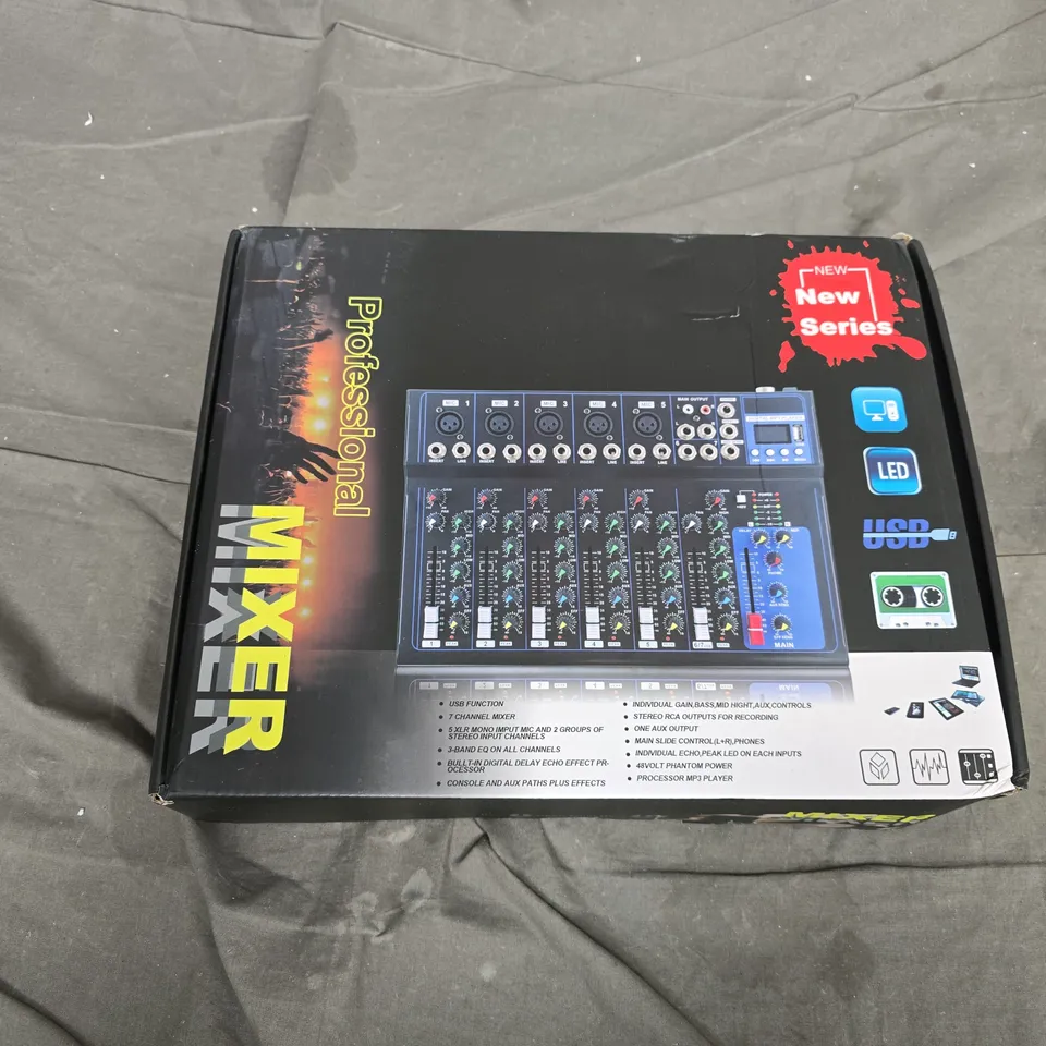 PROFESSIONAL DJ MIXER – NEW SERIES, BOXED WITH FOAM INSERTS