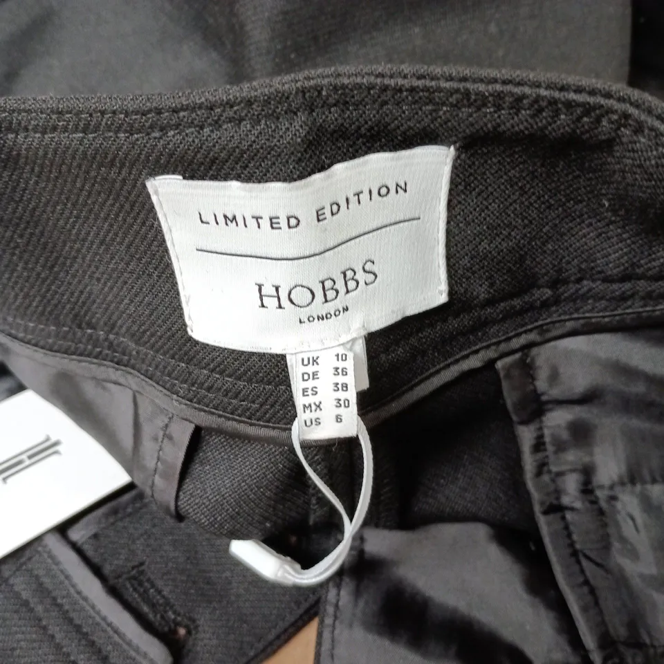 HOBBS LONDON LIMITED EDITION HIGHCLERE TROUSERS IN BLACK - UK 10