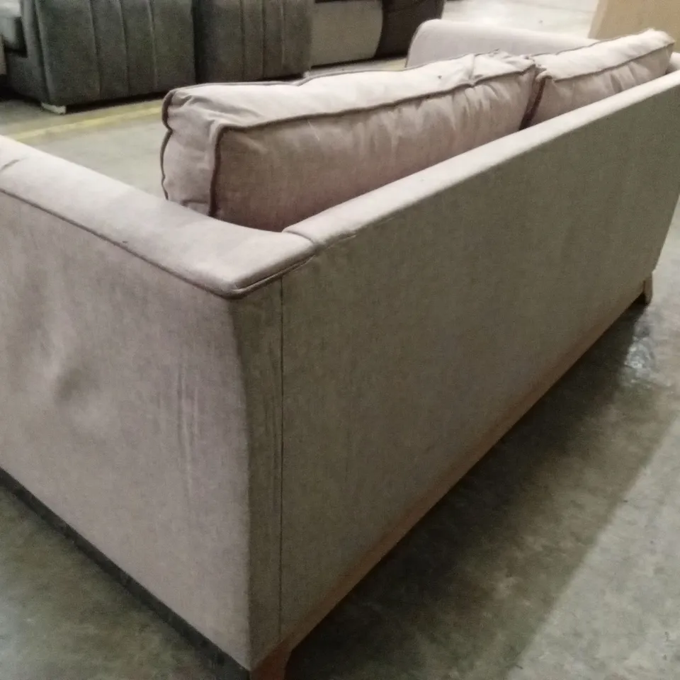 QUALITY DESIGNER MOCHA FABRIC 3 SEATER SOFA
