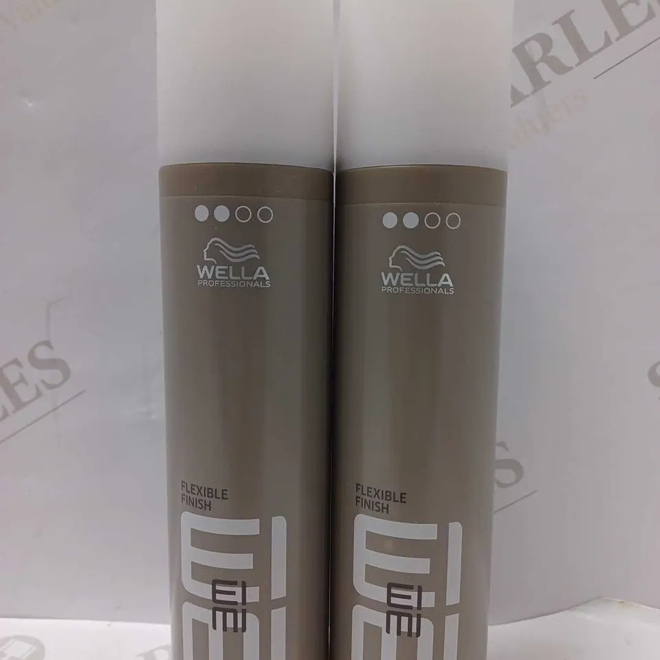 LOT OF 2 X 250ML WELLA PROFESSIONAL EIMI FLEXIBLE FINISH CRAFTING SPRAY 