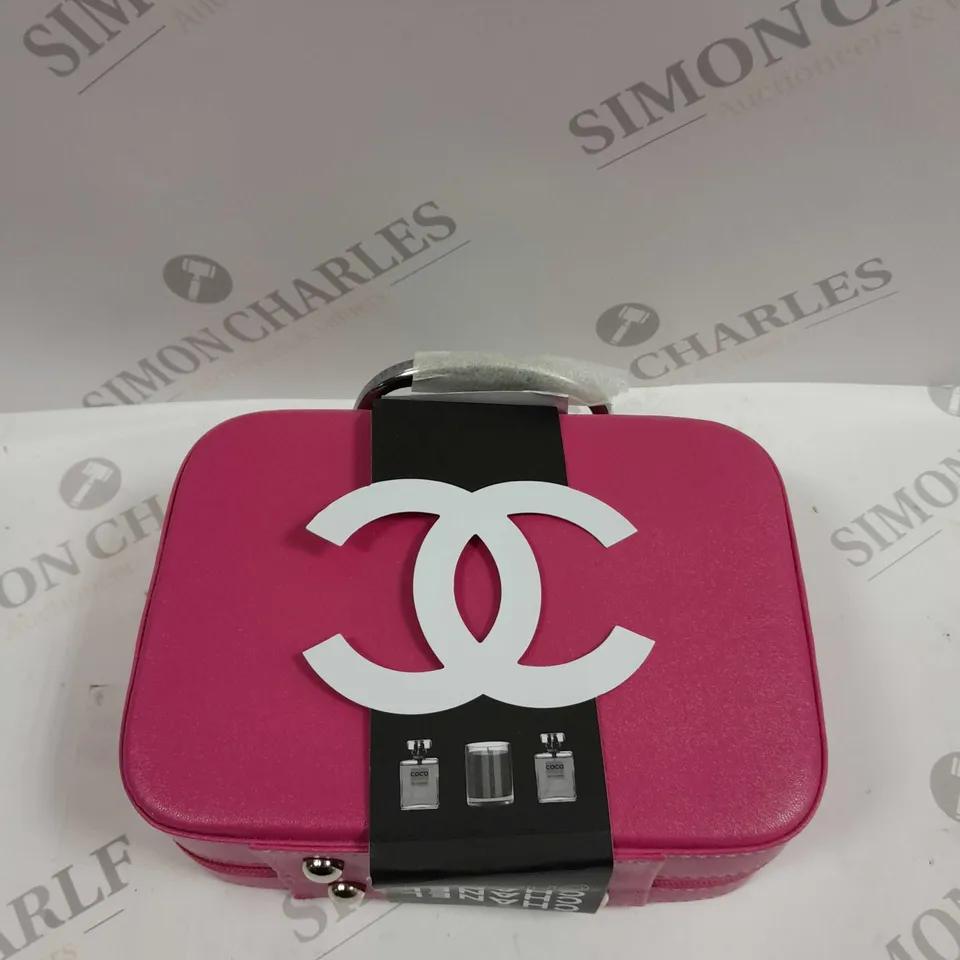 BOXED COCO CHANEL PARIS SET - HOT PINK