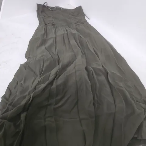 NOBODY'S CHILD KHAKI MIDAXI DRESS – UK 10 (EU 38) – NWT