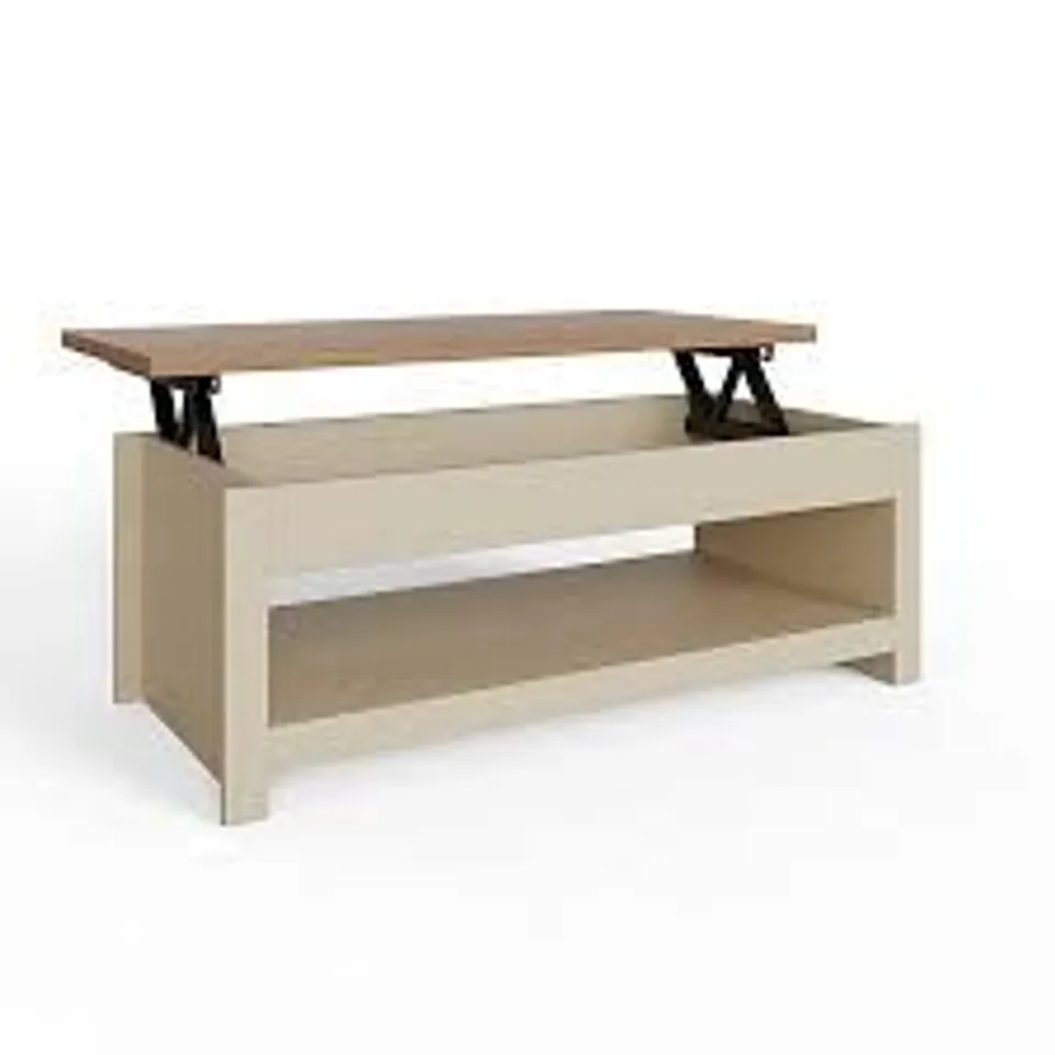 BOXED GFW WALNUT LIFT UP COFFEE TABLE (1 BOX)