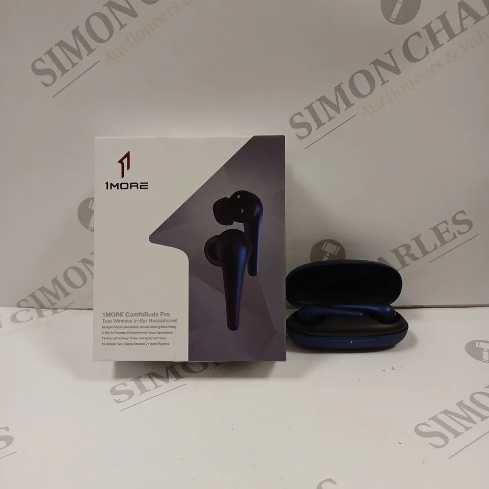 BOXED 1 MORE COMFOBUDS PRO WIRELESS EAR BUDS IN BLUE
