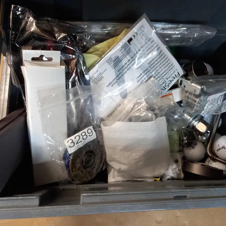 LOT OF APPROXIMATEY 15 ITEMS TO INCLUDE TITLEIST GOLF BALLS, EVERBUILD SILICONE 825 SEALANT, TOOLZONE 4" ENGINEERS SQUARE, ETC
