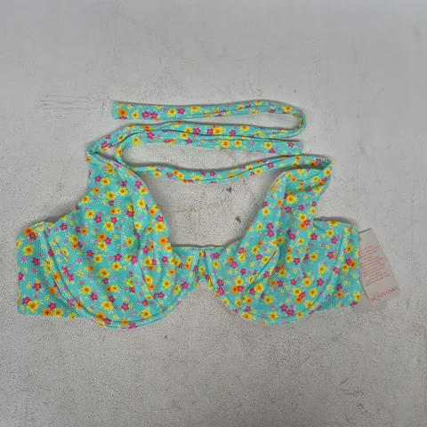 BRAVISSIMO MALDIVES BIKINI TOP IN MULTI FLORAL SIZE UK 32GG