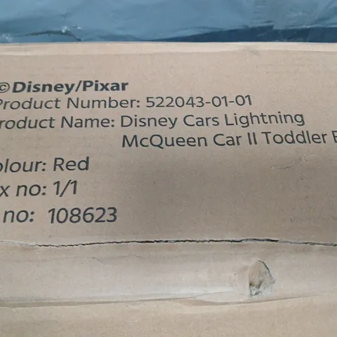 Disney Cars Lightning McQueen Car II Toddler Bed – Red, Boxed