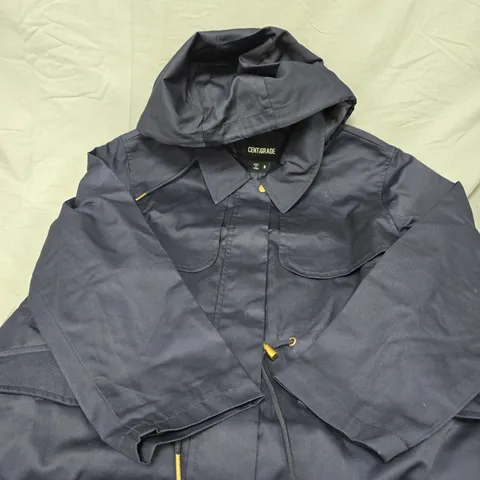 CENTIGRADE NAVY HOODED JACKET, SIZE S