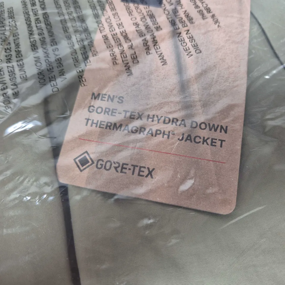 MEN'S GORE-TEX HYDRA DOWN THERMAGRAPH JACKET – OLIVE - SIZE SMALL