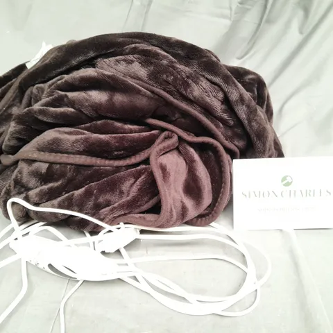 COZEE HOME HEATED TV BLANKET IN CHOCOLATE