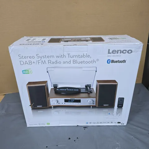 LENCO MC-1600WD STEREO SYSTEM WITH TURNTABLE – BLUETOOTH, DAB/FM RADIO