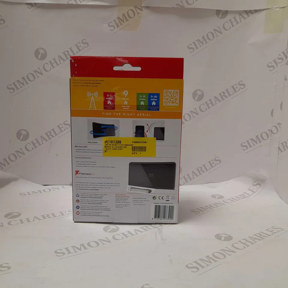 ONE FOR ALL SV9420 AMPLIFIED INDOOR AERIAL