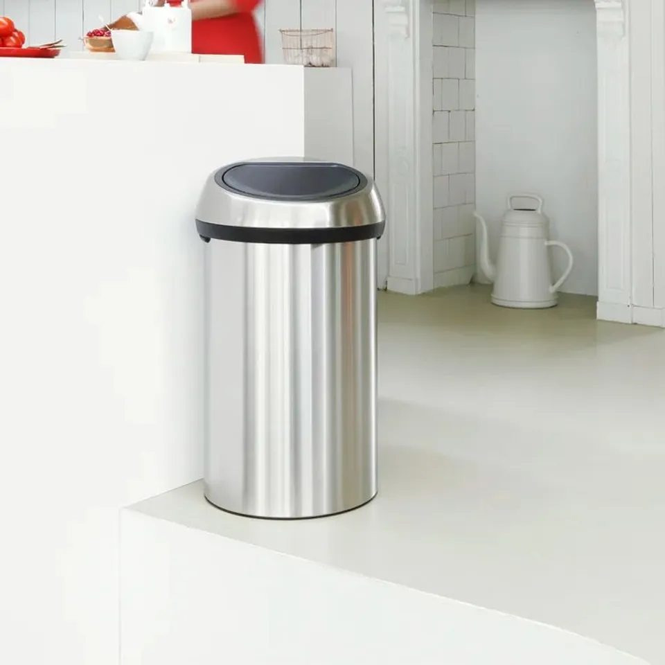 BOXED 60 LITRE TOUCH BIN (1 BOX)