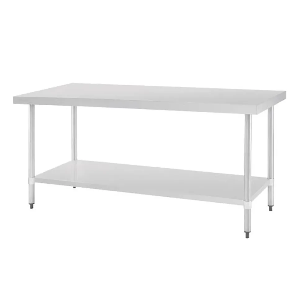 BOXED VOGUE STAINLESS STEEL PREP TABLE 1800MM