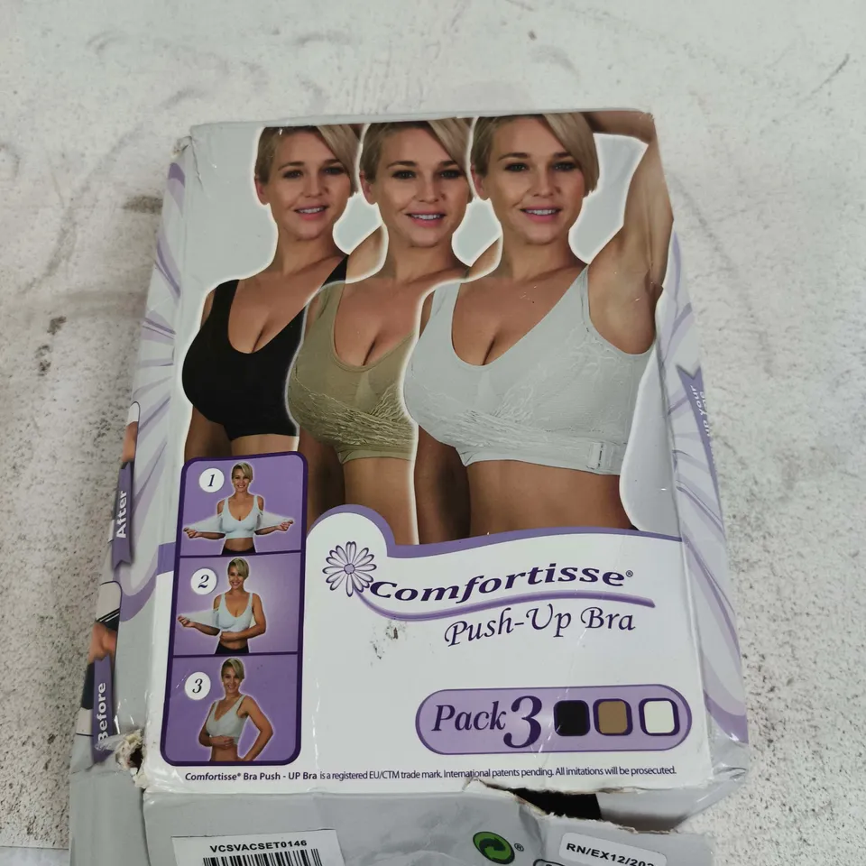 COMFORTISSE PUSH-UP BRA – PACK OF 3 – (XL)