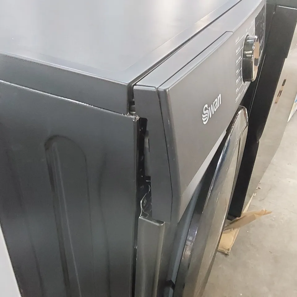 SWAN SW75130B 9KG LOAD, 1400 SPIN FREESTANDING WASHING MACHINE - BLACK