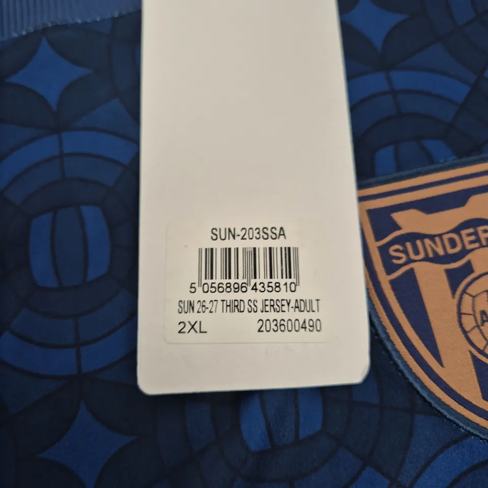 SUNDERLAND AFC THIRD JERSEY 2020-21 – HUMMEL, OFFICIAL AUTHENTIC APPAREL, UK XXL (2XL)