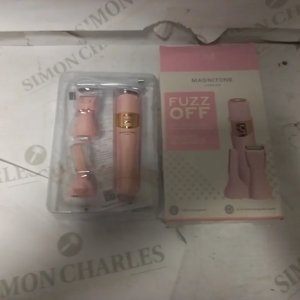 MAGNITONE FUZZ OFF 3-IN-1 RECHARGABLE PRECISION HAIR TRIMMER 