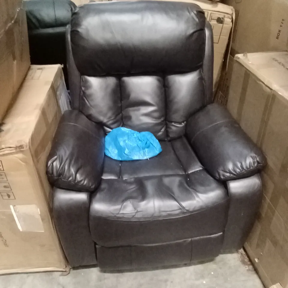 DESIGNER FAUX LEATHER RECLINER CHAIR 