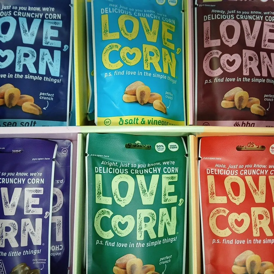 LOVE CORN ASSORTED FLAVOURS MULTIPACK (14 PACKS)