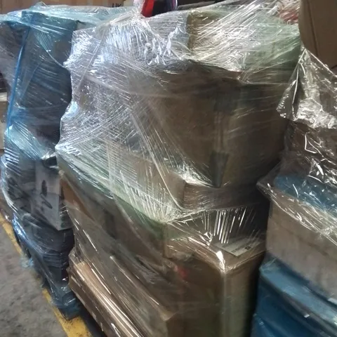 PALLET OF ASSORTED HOUSEHOLD GOODS AND PRODUCTS TO INCLUDE;VACUUM CLEANER,SPIN MOP,BUSH FREEBIES BOX,OIL FILLED RADIATOR,FIREMAN KIDS OUTFIT
