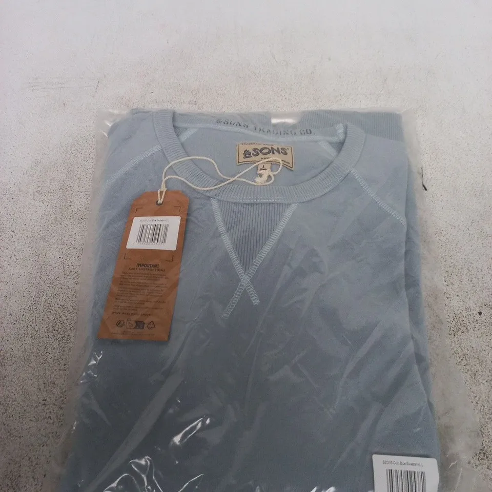 SONS COOL BLUE SWEATSHIRT – UK L