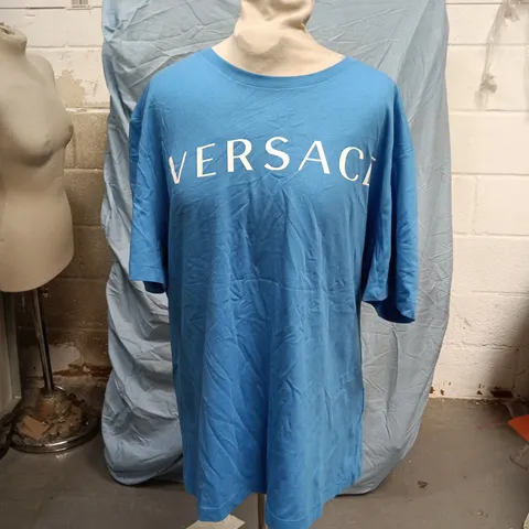 Versace Blue T-shirt – Unisex, 2XL