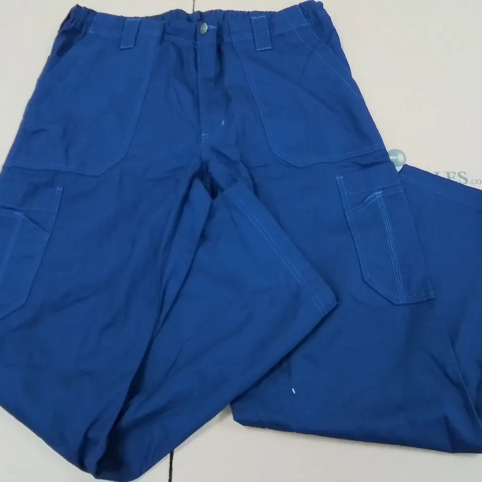 CARHARTT BLUE CARGO TROUSERS - L REF
