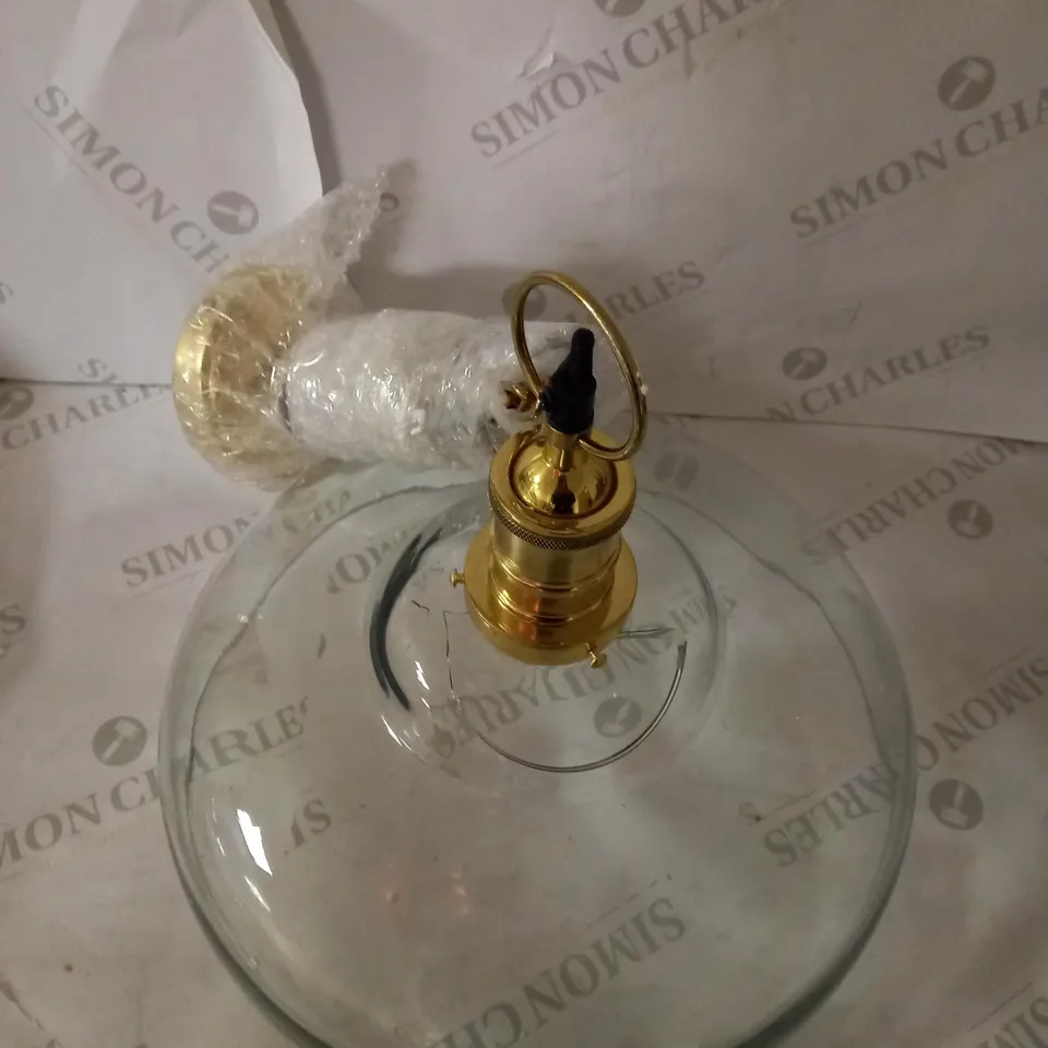 JOHN LEWIS CLYDE CEILING LIGHT BRASS FINISH