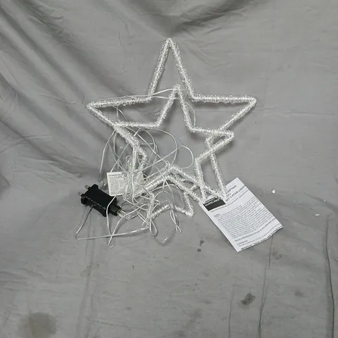 SET OF 3 STAR SHAPED LIGHTS INDOOR/OUTDOOR
