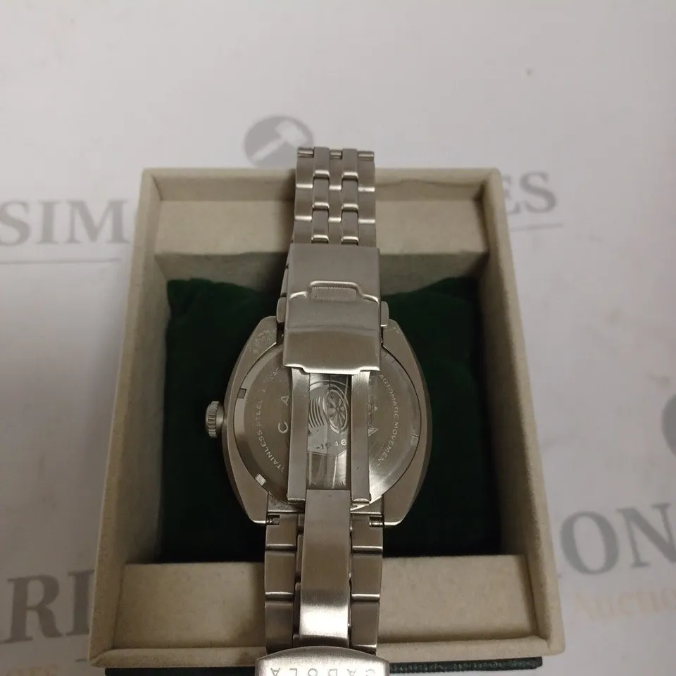 BOXED CADOLA STAINLESS STEEL AUTOMATIC WATCH SILVER