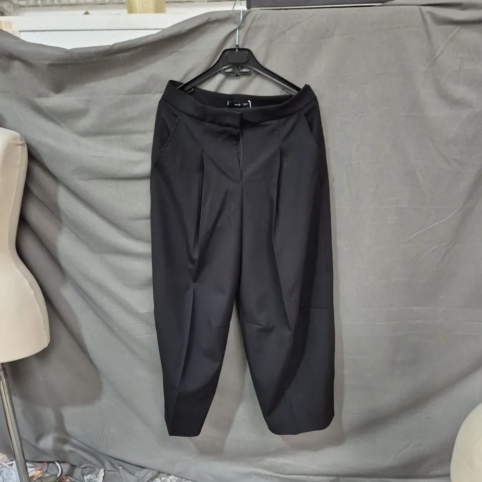 MANGO WOMEN’S BLACK TAILORED TROUSERS UK 10 (EU 38)