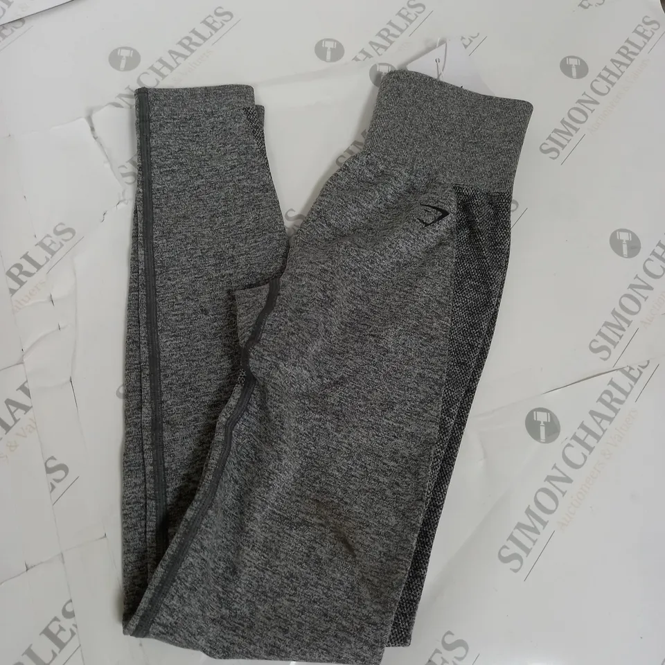 GYM SHARK FLEX HIGH WAISTED LEGGINGS - GREY - XS