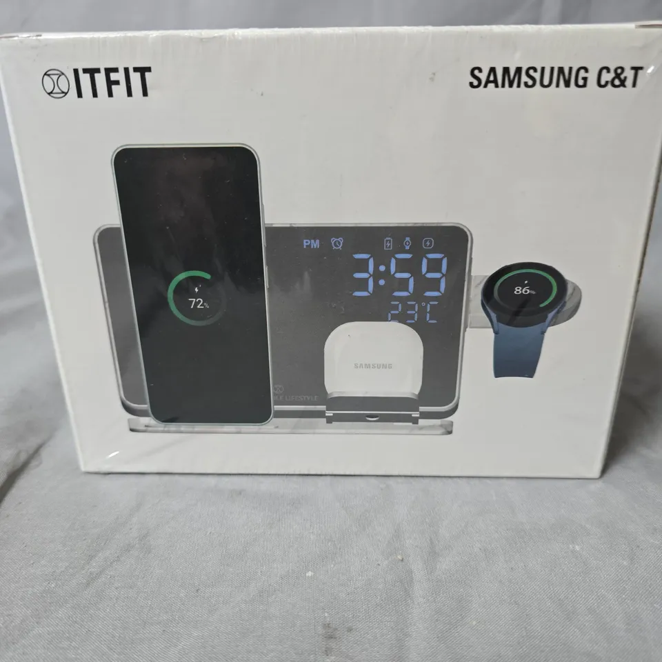 ITFIT 3-IN-1 MULTIFUNCTION WIRELESS CHARGER FOR SAMSUNG GALAXY - BOXED WITH 30W TRAVEL ADAPTOR