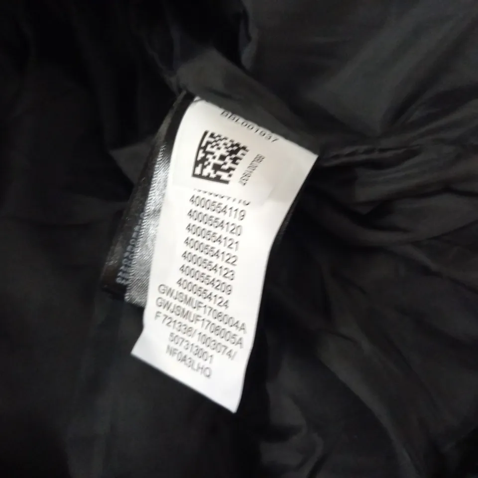 NORTH FACE PADDED BLACK COAT - M