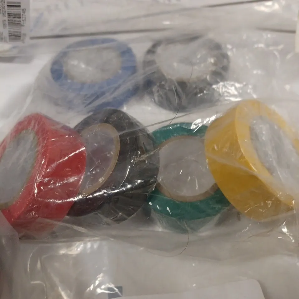 LOT OF ASSORTED ITEMS TO INCLUDE SWITCHES, BATTERY HOLDERS, INSULATION TAPE AND SYRINGE PRESSURE CAPS