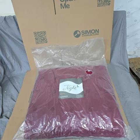 SERENITY NIGHT TUFTED COMFORTER SET – BURGUNDY, DOUBLE SIZE, 6-PIECE