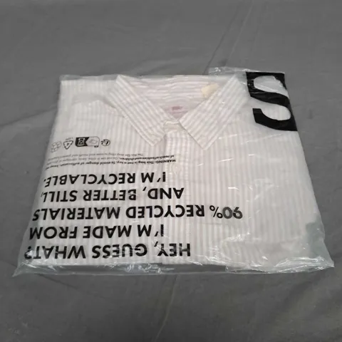 SEALED LEVI'S AUTHENTIC TONAL LOGO BUTTON DOWN STRIPE OXFORD - LARGE