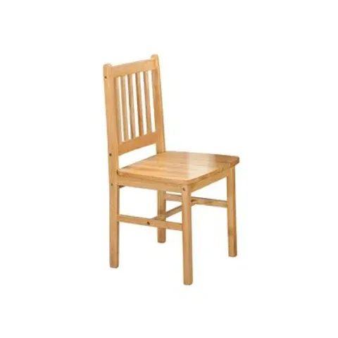 BOXED PAIR OF CREWE SOLID WOOD DINING CHAIRS (1 BOX)