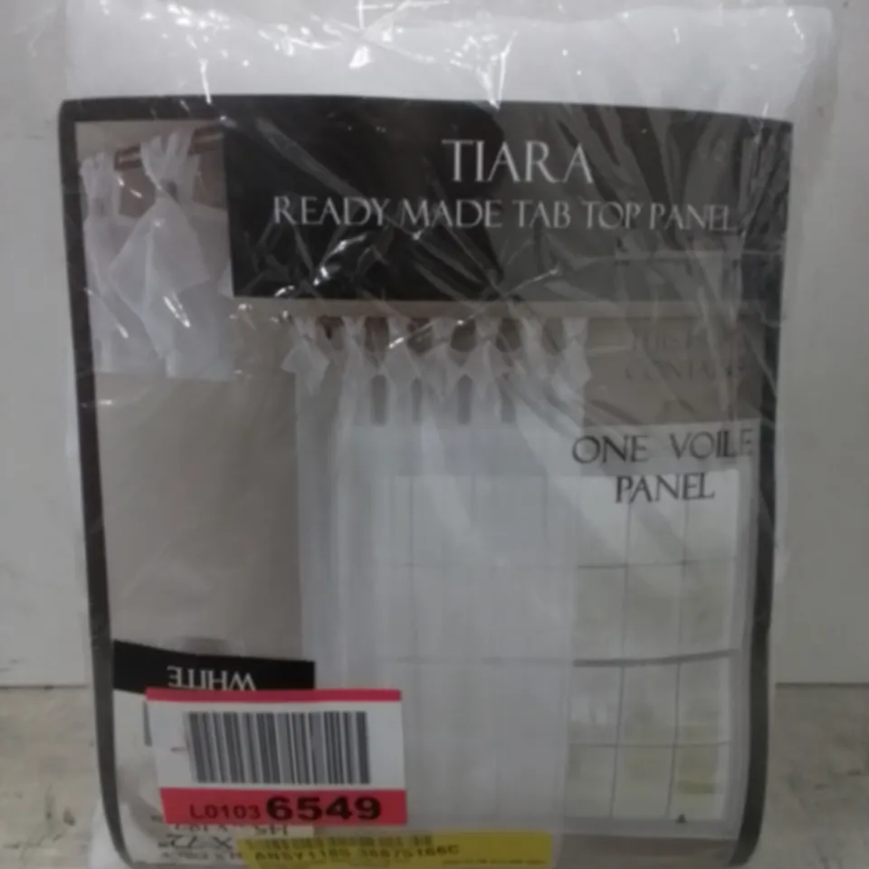 CRISPIN POLYESTER SHEER TAB TOP CURTAIN