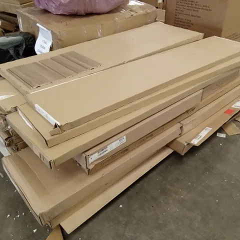 PALLET OF ASSORTED INCOMPLETE DESIGNER FURNITURE PARTS AND PIECES 