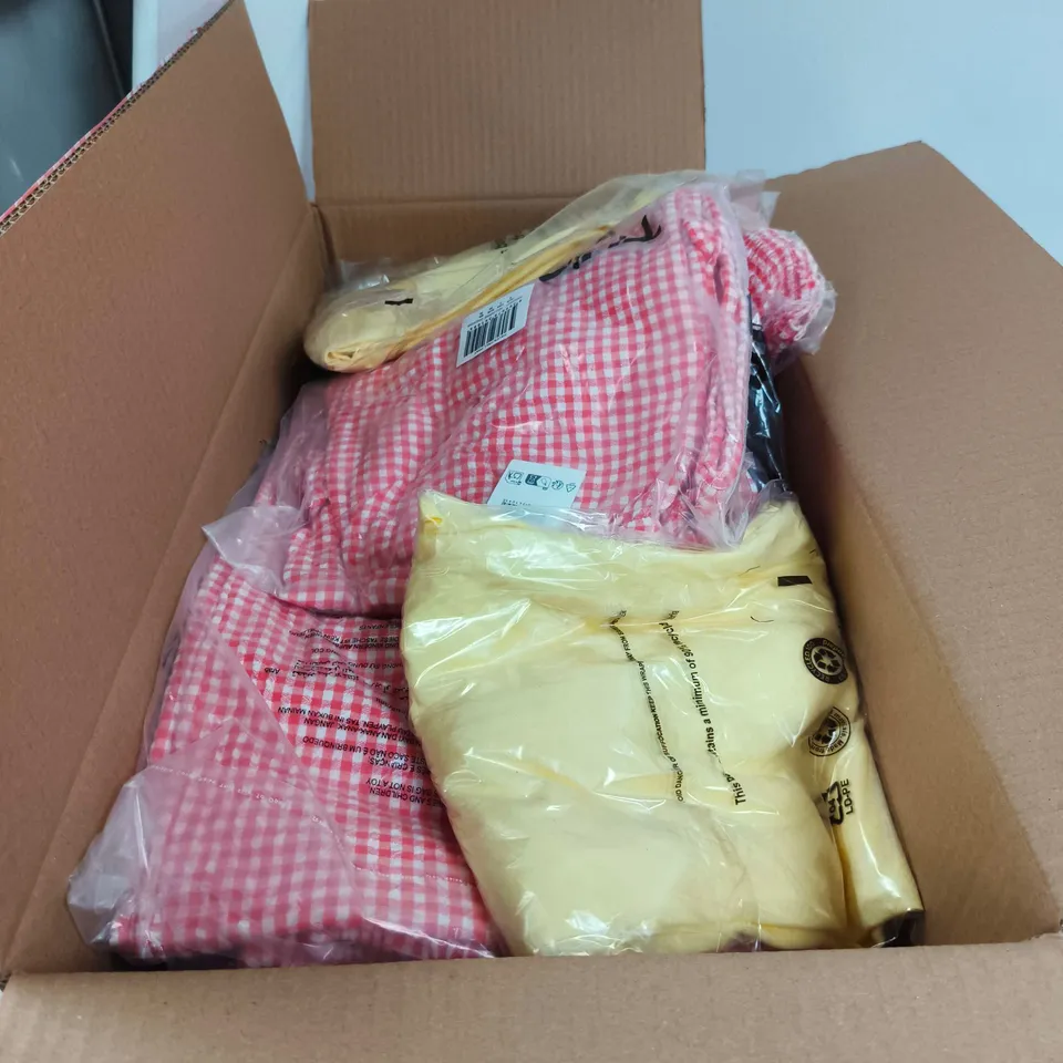 BOX OF APPROXIMATELY 20 ASSORTED CLOTHING ITEMS TO INCLUDE CROPPED FIT LONG SLEEVE, HAVEN COWL NECK MINI DRESS ETC