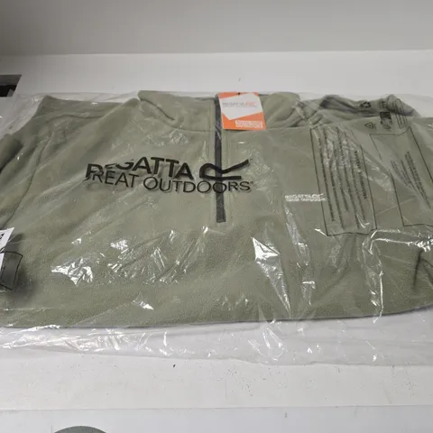 REGATTA THOMPSON FLEECE JACKET – OIL GREEN, UK XL
