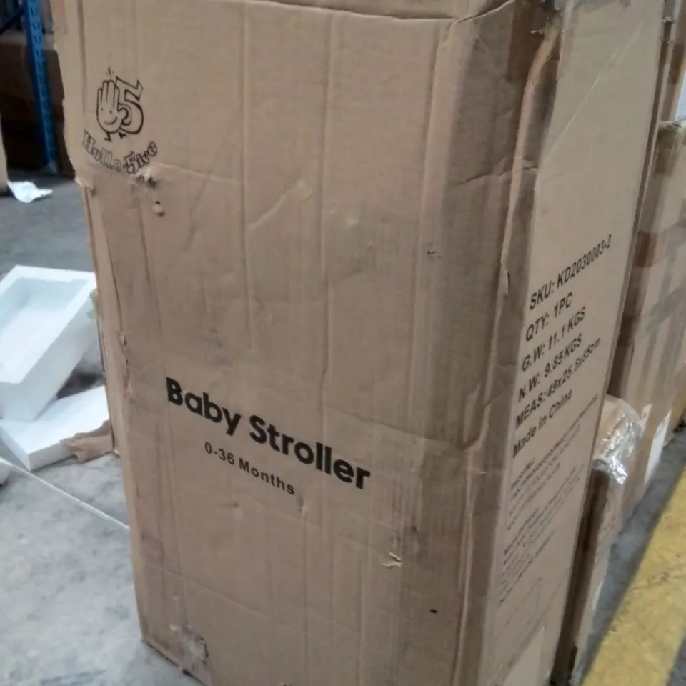 BOXED BABY STROLLER -GREY-