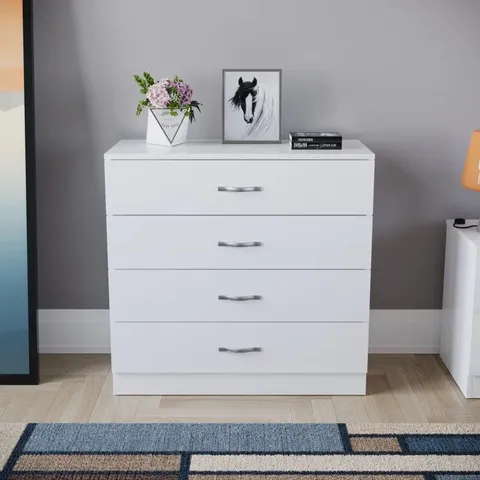 BOXED MAYBERY 4 DRAW CHEST 75CM X 75CM (1 BOX)
