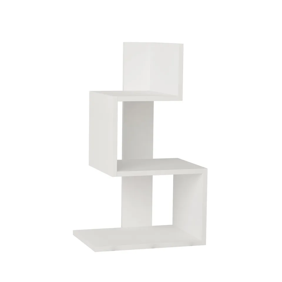 BOXED ROSIE MODERN SIDE END TABLE MULTIPURPOSE H 72CM IN WHITE