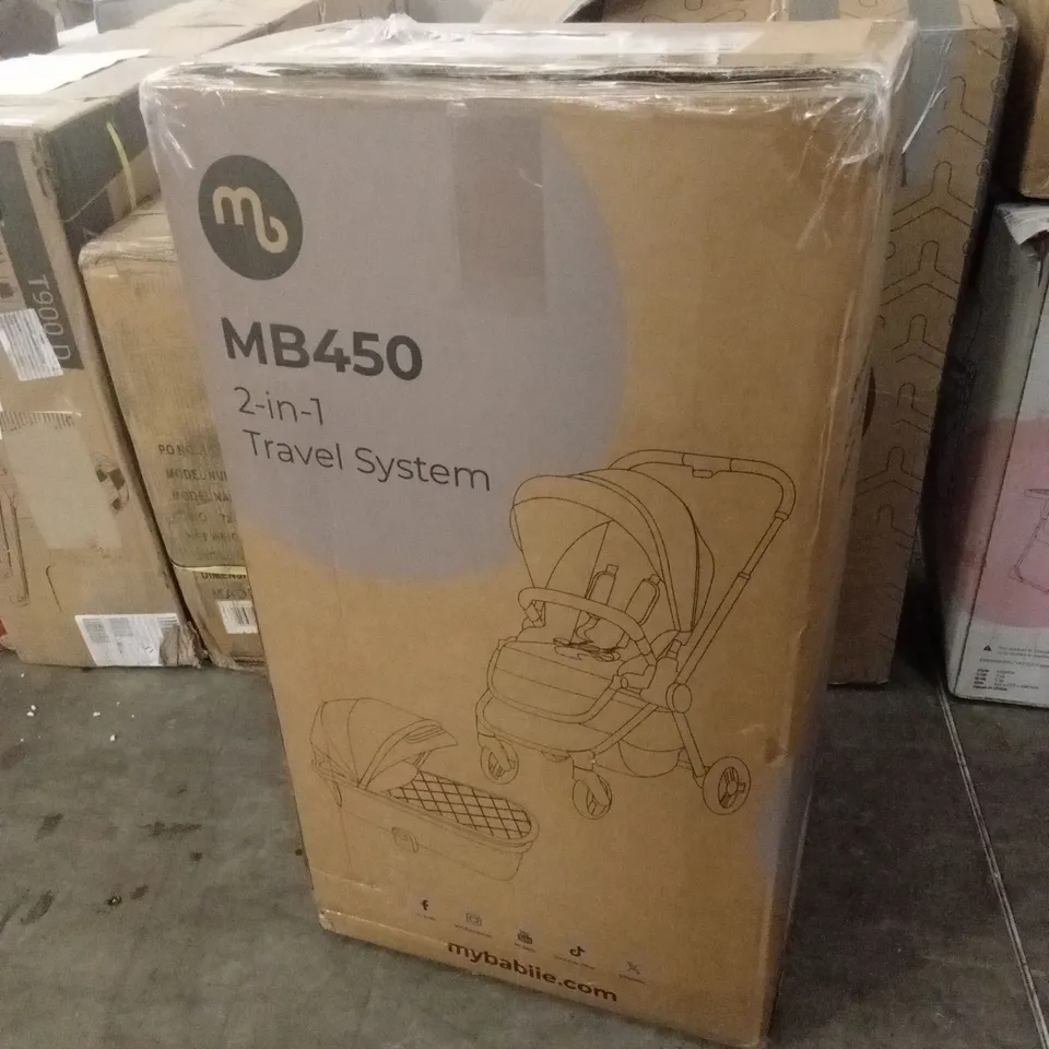 BOXED MYBABIIE MB450 STROLLER AND CARRYCOT (1 BOX)