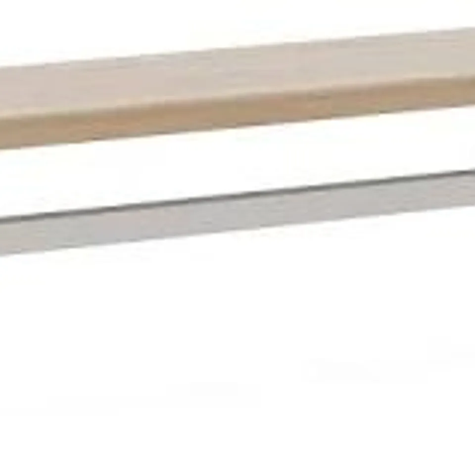 BOXED SALCOMBE CROSS LEG DINING BENCH, OAK - STONE (1 BOX)